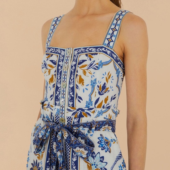 Farm Rio Off-White Ana Tapestry Romper - Picture 3 of 5